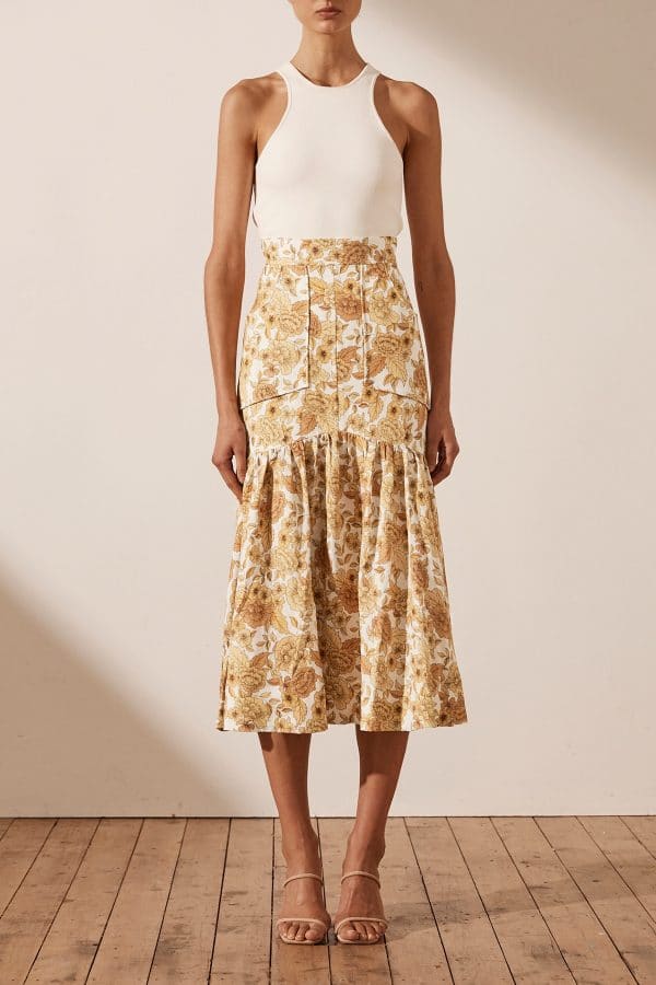 Shona Joy Margarita Fit & Flare Midi Skirt – The Styled Things